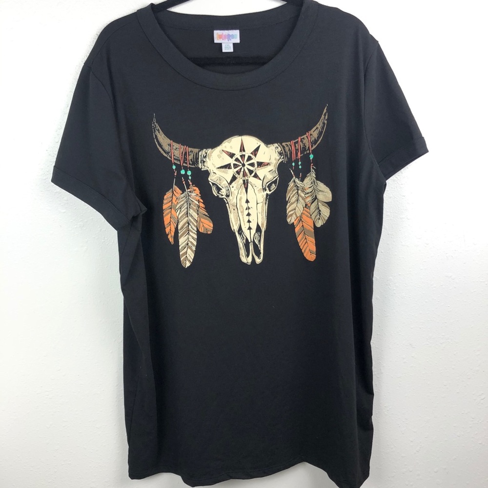 Lularoe steer liv tee cow boho southwestern 2xl